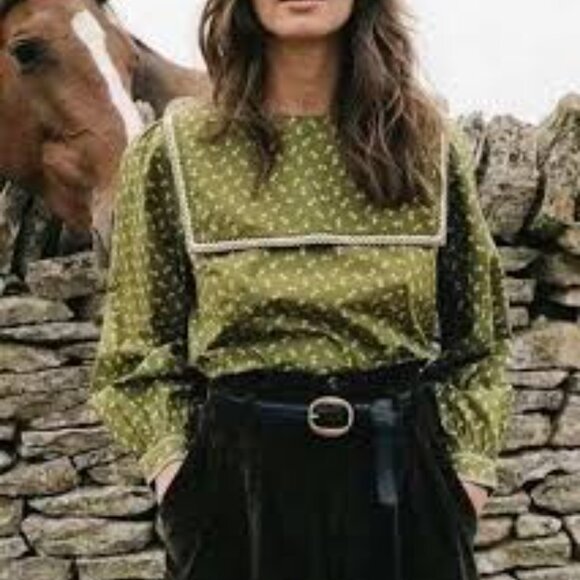 Doen Navy Floral Blouse - Picture 9 of 13